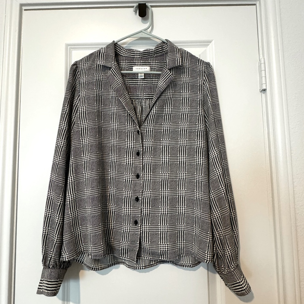 Topshop 80s inspired work blouse